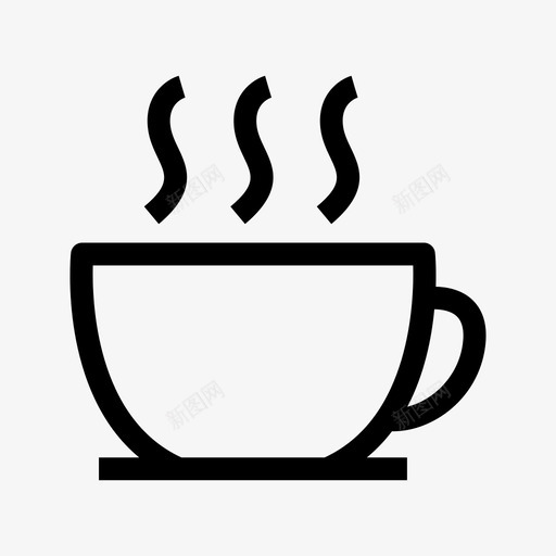 咖啡早餐杯子图标svg_新图网 https://ixintu.com 办公室 咖啡 早餐 杯子 茶歇