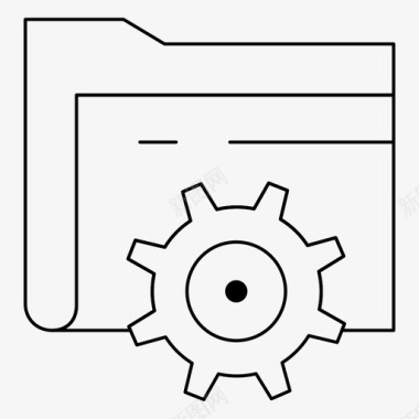 文件夹计算齿轮图标图标