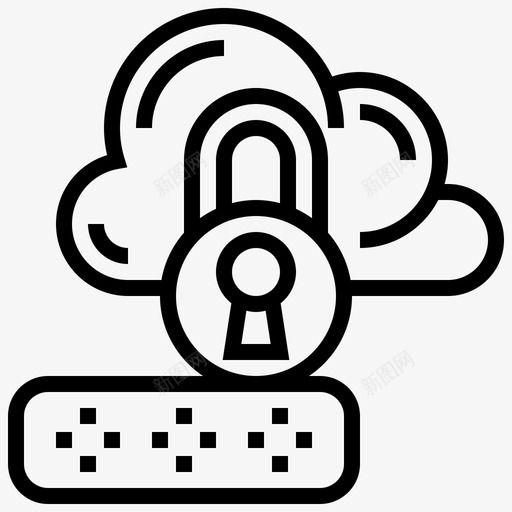 密码网络犯罪14直系图标svg_新图网 https://ixintu.com 密码 犯罪 直系 网络