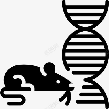 老鼠遗传学和生物工程6填充图标图标