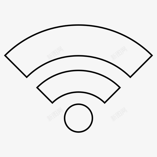 wifi房屋互联网图标svg_新图网 https://ixintu.com 互联网 公用事业 房屋 网络