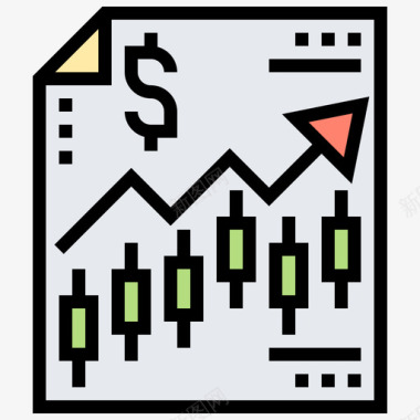 金融众筹42线性颜色图标图标