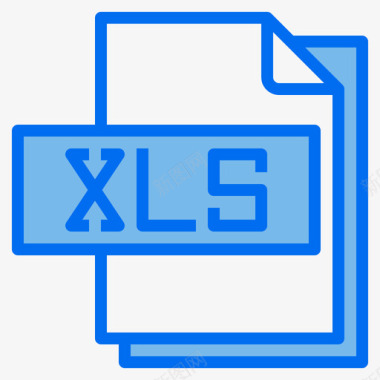 Xls文件格式文件格式5蓝色图标图标