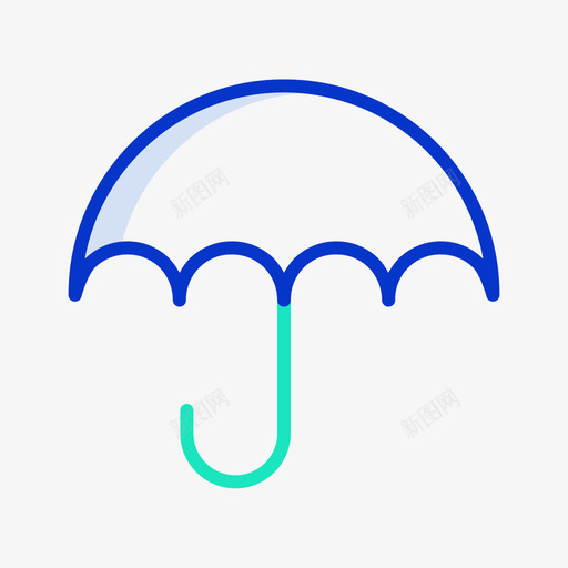 雨伞保险56轮廓颜色图标svg_新图网 https://ixintu.com 保险 轮廓 雨伞 颜色