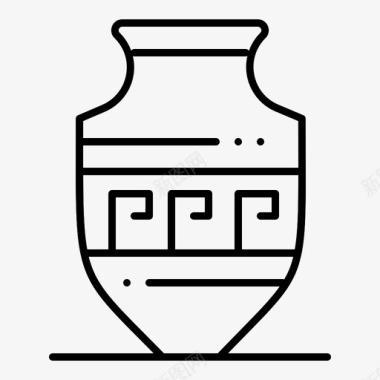 amphora古jar希腊图标图标