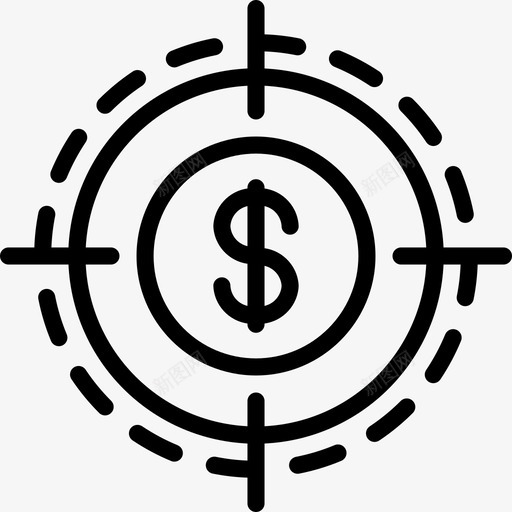 目标业务436直线图标svg_新图网 https://ixintu.com 业务 目标 直线