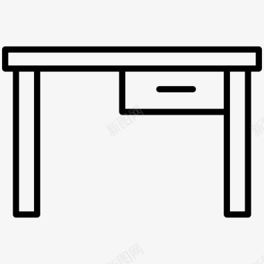 书桌内饰1线性图标图标