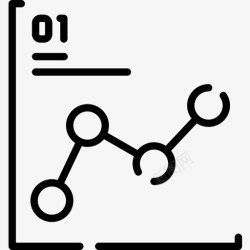 折线图信息图元素12线性图标图标