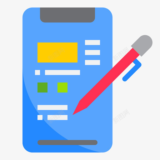 编辑智能手机29扁平图标svg_新图网 https://ixintu.com 扁平 手机 智能 编辑