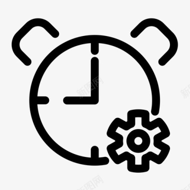 设置时间时钟日期图标图标
