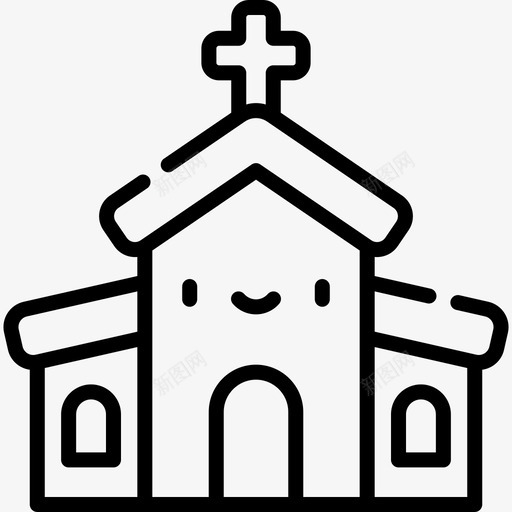 教堂没有教廷组织4直系图标svg_新图网 https://ixintu.com 教堂 教廷 没有 直系 组织