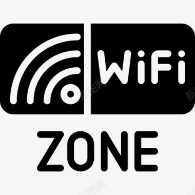 Wifi信号公共服务12填充图标图标