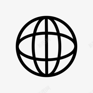 地球互联网网络图标图标