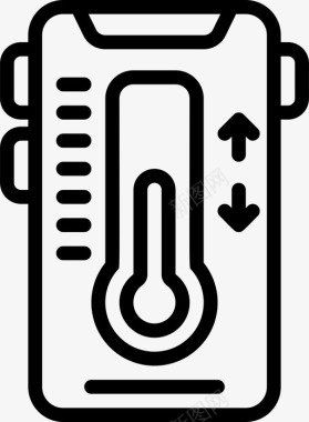 温控器domotics32线性图标图标