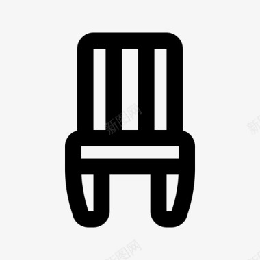 椅子家具135直线型图标图标