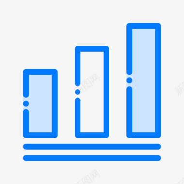 条形图图表16蓝色图标图标