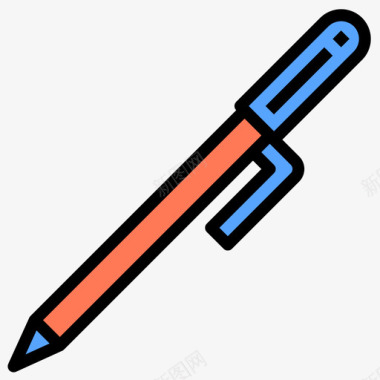 钢笔办公文具20线颜色图标图标