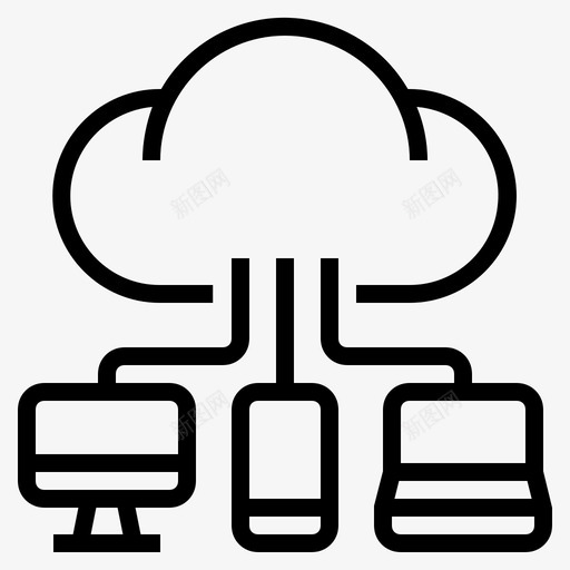 云技术颠覆1概述图标svg_新图网 https://ixintu.com 技术 概述 颠覆