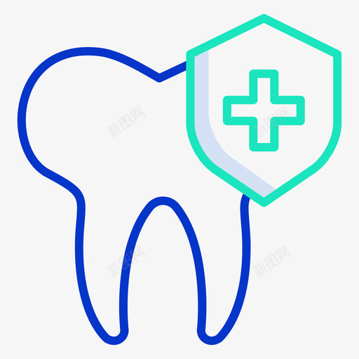 牙科保险保险56轮廓颜色图标svg_新图网 https://ixintu.com 保险 牙科 轮廓 颜色