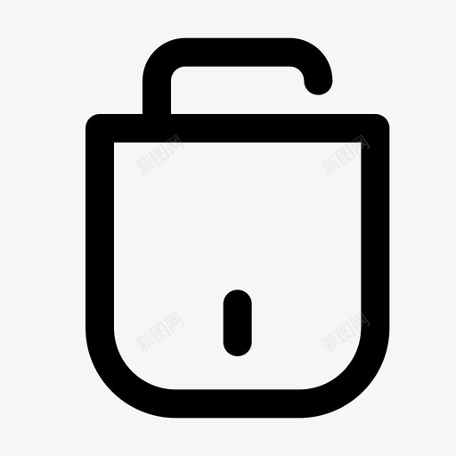挂锁界面挡板图标svg_新图网 https://ixintu.com 基本 安全 挂锁 挡板 界面 系统 解锁 轮廓 随机