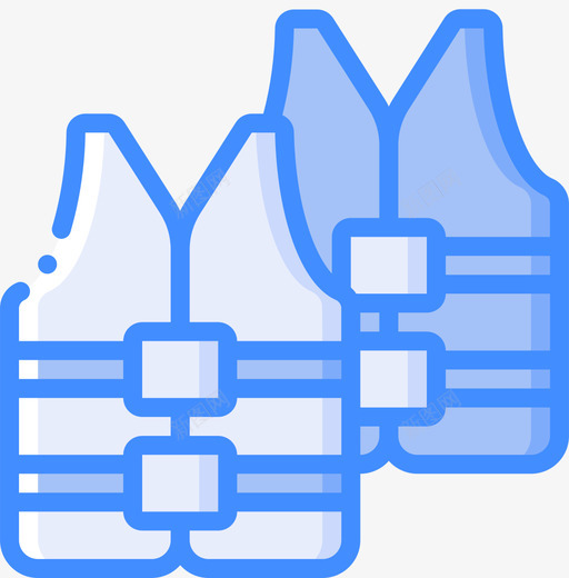 救生衣救援与响应3蓝色图标svg_新图网 https://ixintu.com 响应 救援 救生衣 蓝色