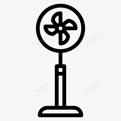 风扇家用电器17概述图标svg_新图网 https://ixintu.com 家用电器 概述 风扇