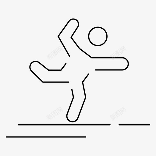运动员体操表演图标svg_新图网 https://ixintu.com 伸展 体操 心房 手臂和腿部伸展运动瑜伽 虚线 表演 运动 运动员 运动训练