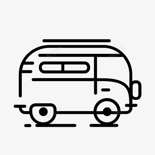 小货车背包客公共汽车图标svg_新图网 https://ixintu.com 公共汽车 汽车 背包 货车