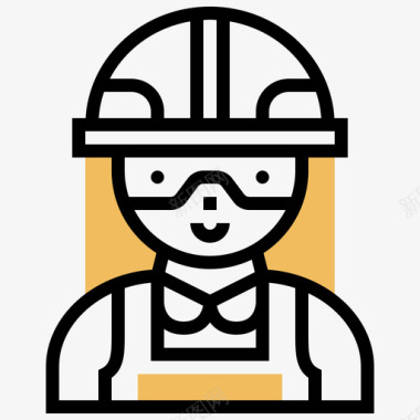 建筑工人建筑工人4黄影图标图标