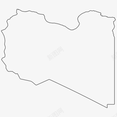 利比亚边界国家图标图标