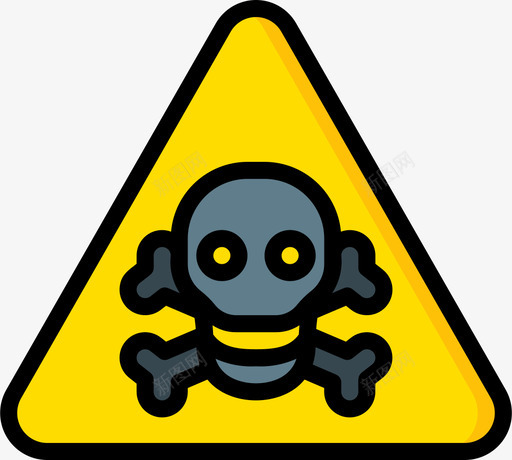 有毒警告标志2线性颜色图标svg_新图网 https://ixintu.com 有毒 标志 线性 警告 颜色