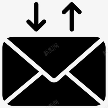 交换信封通过邮件交换交换邮件图标图标