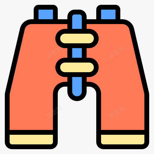 双筒望远镜旅行工具2线性颜色图标svg_新图网 https://ixintu.com 双筒 工具 旅行 望远镜 线性 颜色
