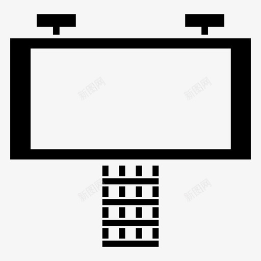 广告牌横幅警示牌图标svg_新图网 https://ixintu.com 媒体 广告牌 户外广告 标牌 横幅 警示