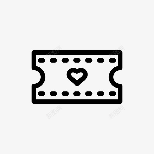 票箭礼物图标svg_新图网 https://ixintu.com 情人节 浪漫 礼物