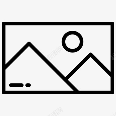 图像接口105线性图标图标