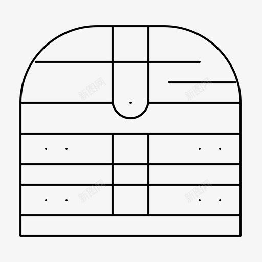 宝箱爱尔兰钱图标svg_新图网 https://ixintu.com 安全 宝箱 爱尔兰 独立日 细线