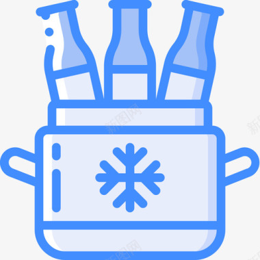 啤酒野餐59蓝色图标图标