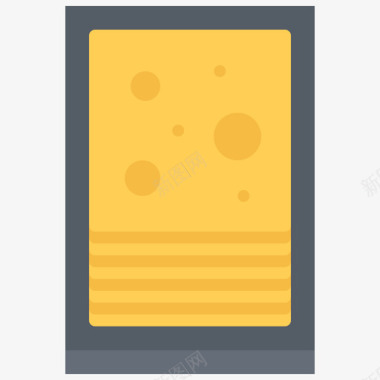 奶酪超市50扁平图标图标