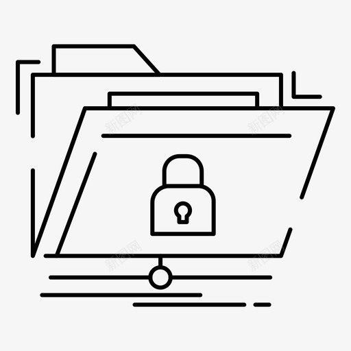 加密文件文件夹图标svg_新图网 https://ixintu.com 加密 文件 文件夹 界面 网络安全