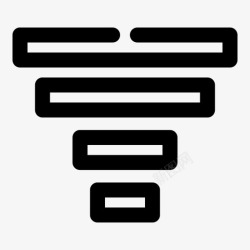 减少漏斗容量漏斗过滤器减少图标高清图片