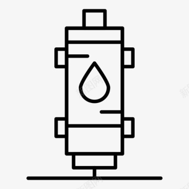 水煤气间歇泉图标图标
