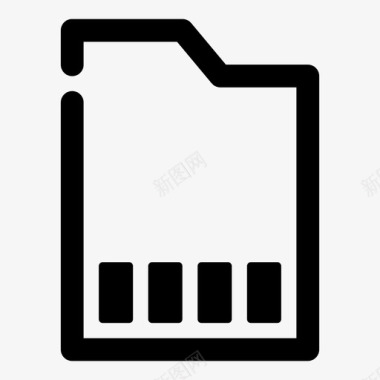 存储卡数据microsd图标图标