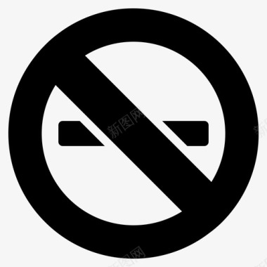 禁止吸烟区域酒店图标图标