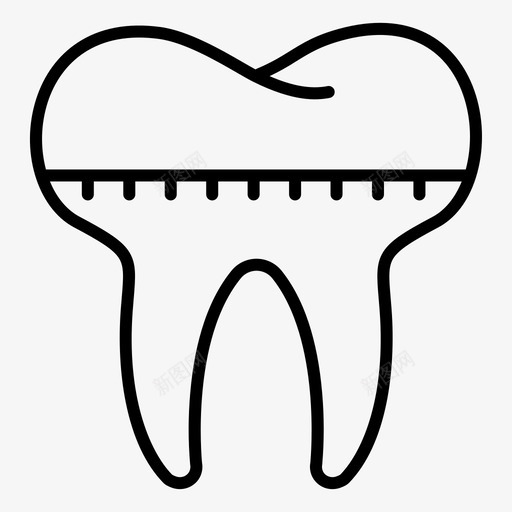 牙套牙37轮廓图标svg_新图网 https://ixintu.com 牙套 牙轮 轮廓
