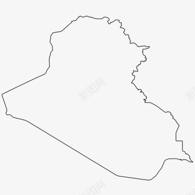 伊拉克边界国家图标图标
