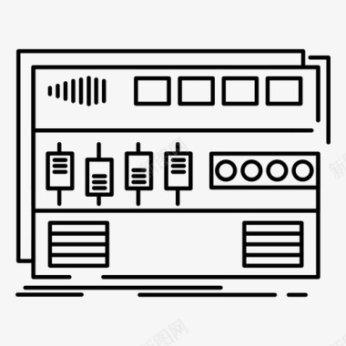 音频母盘模块图标图标