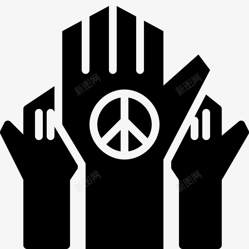 和平之手帮助希望图标svg_新图网 https://ixintu.com 之手 和平 希望 帮助 支持 难民