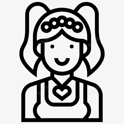 女朋友83派对直系图标svg_新图网 https://ixintu.com 83派 女朋友 直系