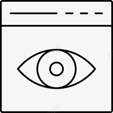 视图浏览器眼睛图标图标